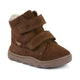 Froddo Bottes d'hiver barefoot pour enfants Zeru Tex Furry Marron