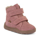 Froddo Bottines d’hiver barefoot pour enfants Zeru Tex Furry rose pastel