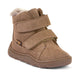 Froddo Bottes d’hiver barefoot pour enfants Zeru Tex Furry Camel Brown