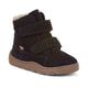 Froddo Bottes d’hiver barefoot pour enfants Zeru Tex Furry Bleu foncé