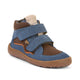 Froddo Chaussures barefoot pour enfants, montantes à la cheville, Tex Autumn Denim Brown