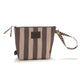 La Millou Waterproof Cosmetic Bag Stripes Brown S