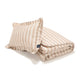 La Millou - Ensemble de literie en coton XL - Rayures - Beige