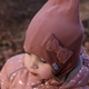Mikk Line Pull cheminée double couche Windstop Bow Burlwood hiver pour enfants