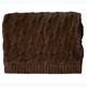 Lullalove Couverture en laine mérinos XL 180x120 cm Chocolat