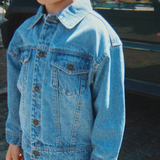 Konges Slojd Veste en jean pour enfants Magot Denim Blu
