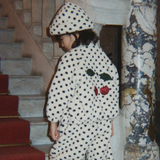 Konges Slojd veste polaire pour enfants Jody broderie teddy GRS Dot lumiere