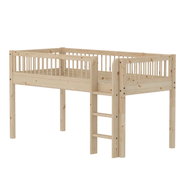 Flexa Lit mezzanine haut pour bébé Classic Pine