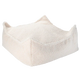 Wigiwama Pouf carré pour enfant Ottoman Cream White