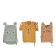 Liewood Sylvester baby washers set of 3pcs. Mélange Safari