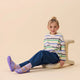 Affenzahn Chaussons en coton végétalien pour enfants "Movy Butterfly".