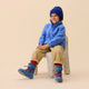 Affenzahn Chaussures barefoot d'hiver enfant fourrées Snowy Whale Bleu