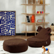 Wigiwama Pouf rond pour enfants Warm Hazel Ottoman
