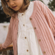 Lil' Atelier Pull en maille pour filles Misty Rose NMFFABIOLA