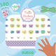 Djeco Stickers à ongles Papillons