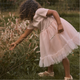 Lil' Atelier Robe en tulle pour fille Peach Whip NMFFANELLA